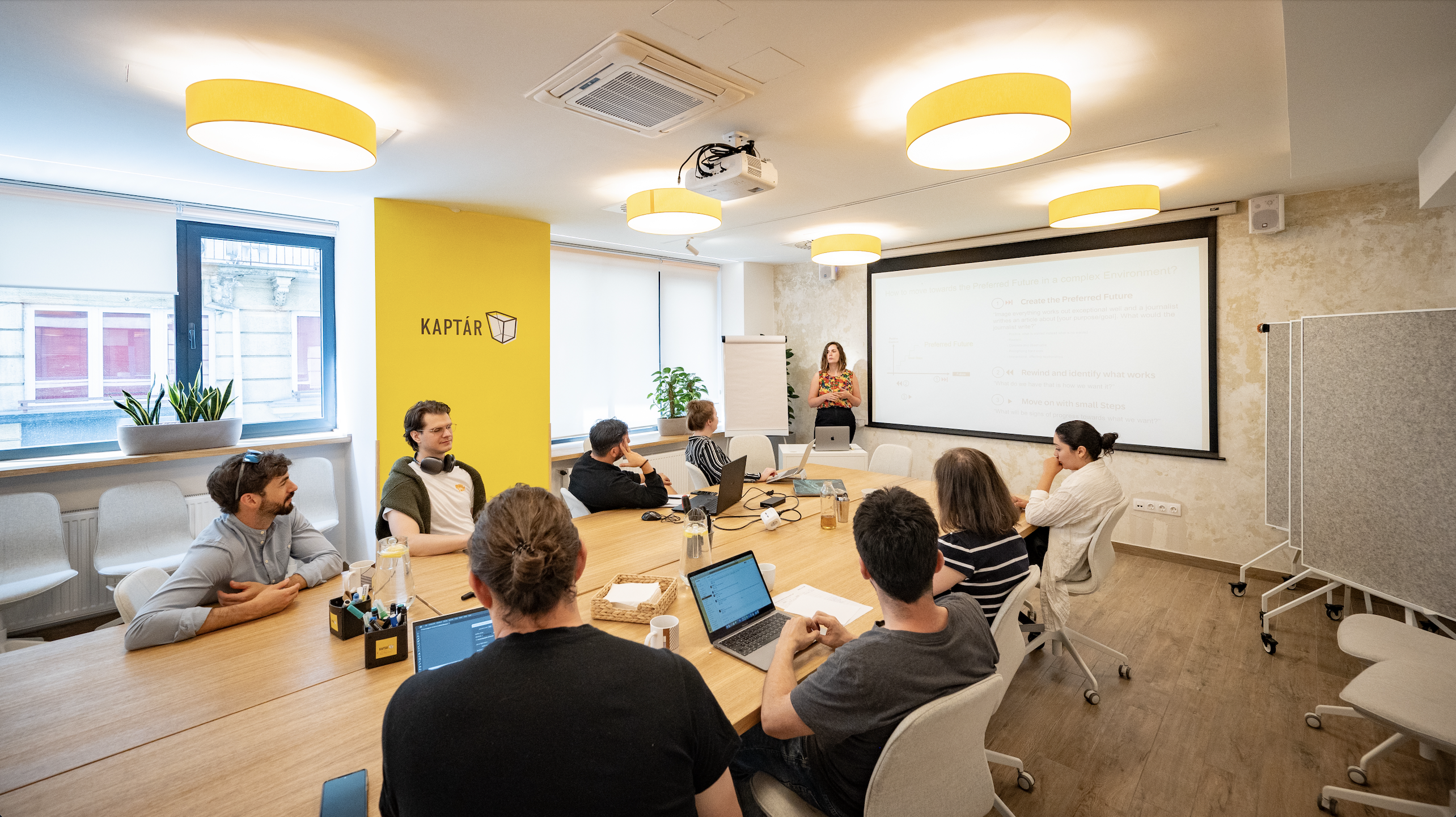 5 Person Coworking Desk