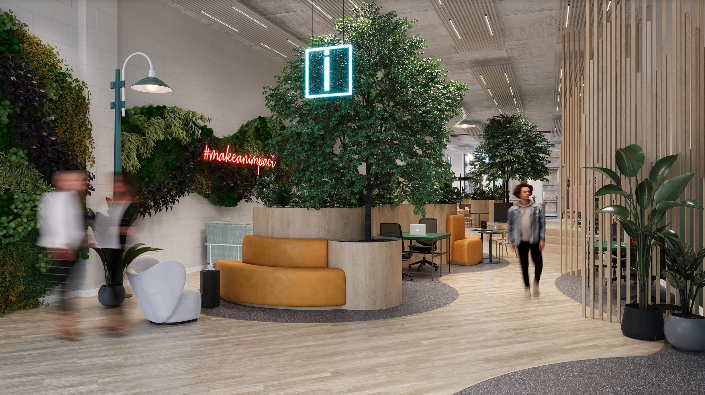 6 Person Coworking Desk