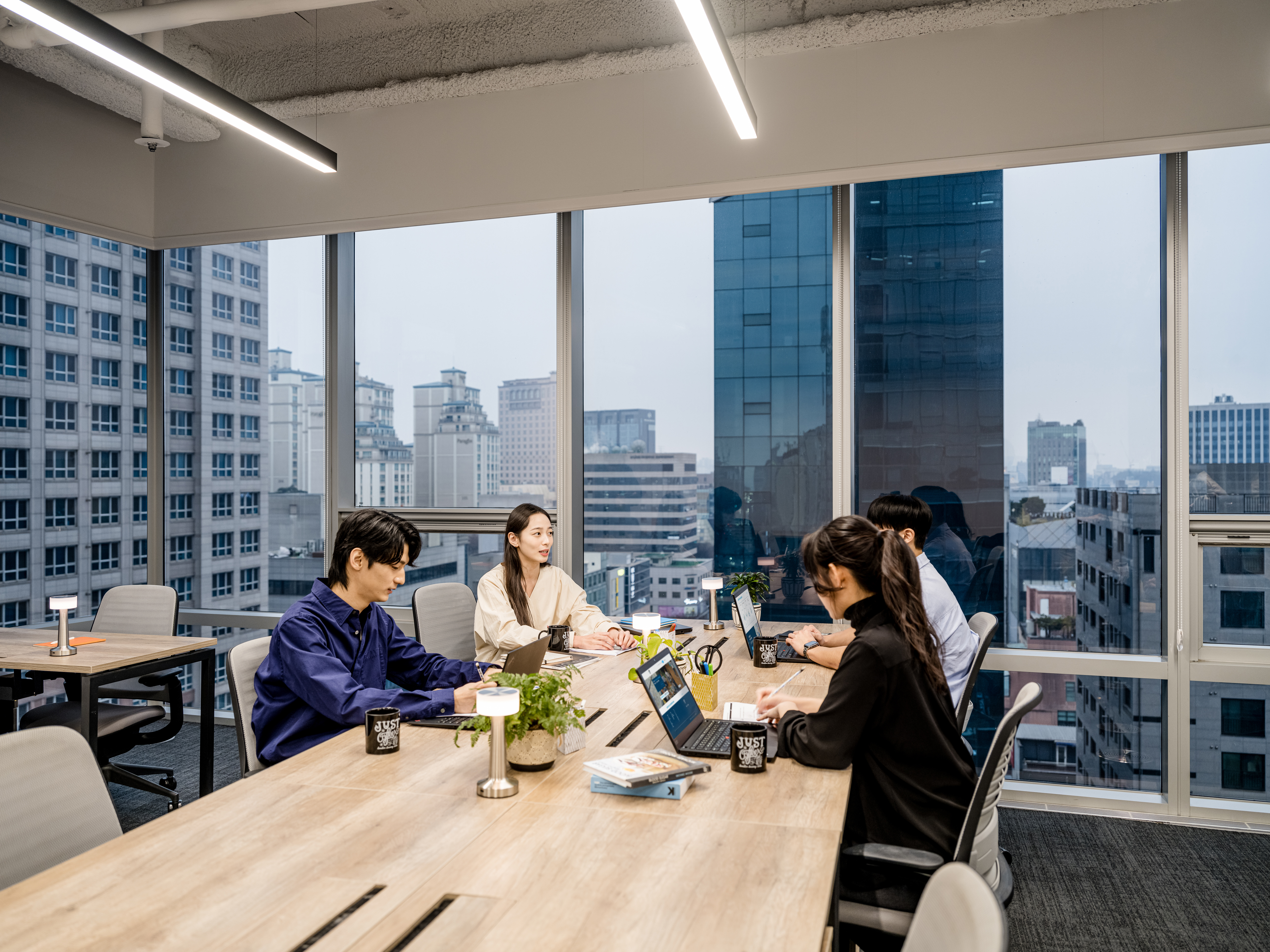 2 Person Coworking Desk