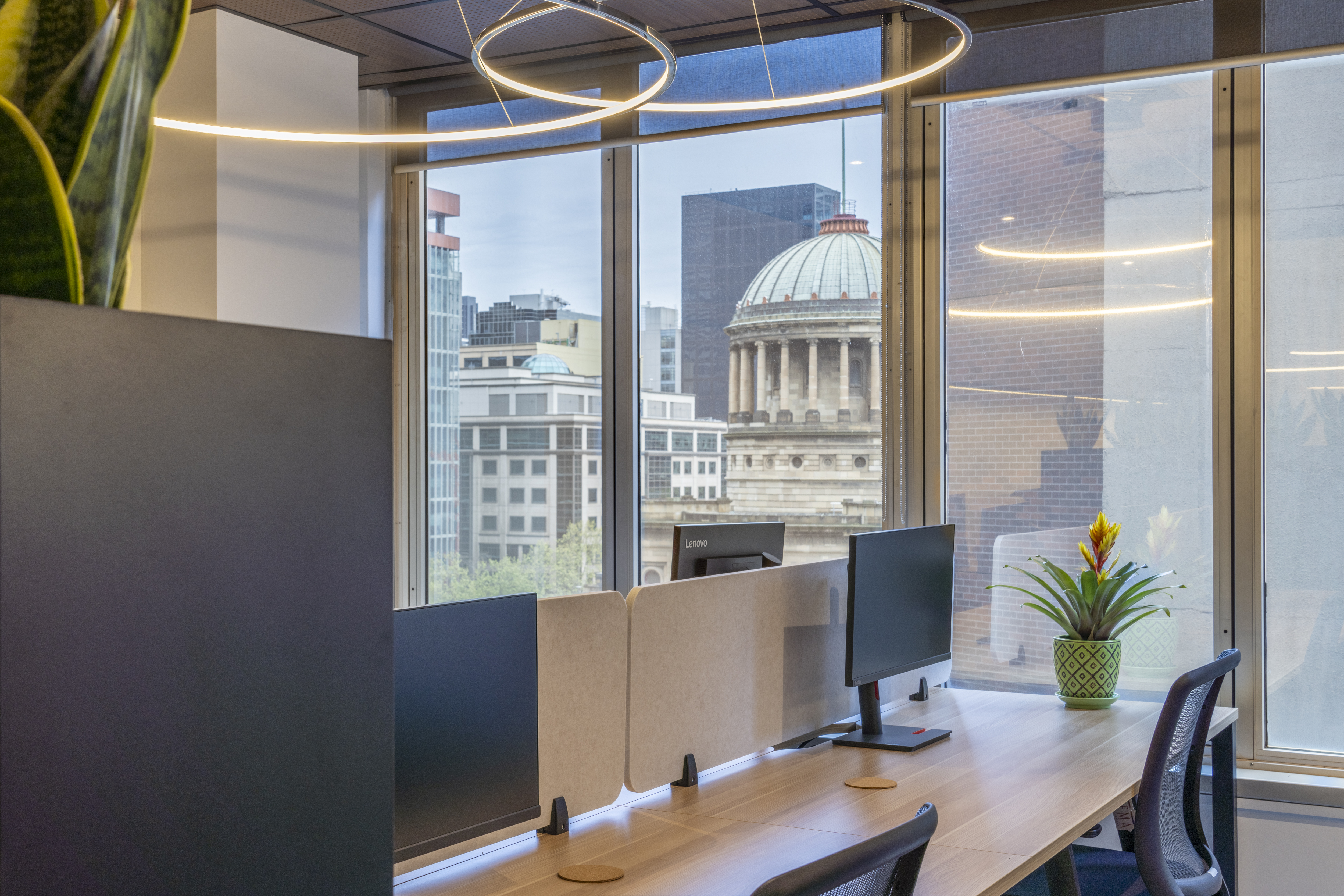 3 Person Coworking Desk