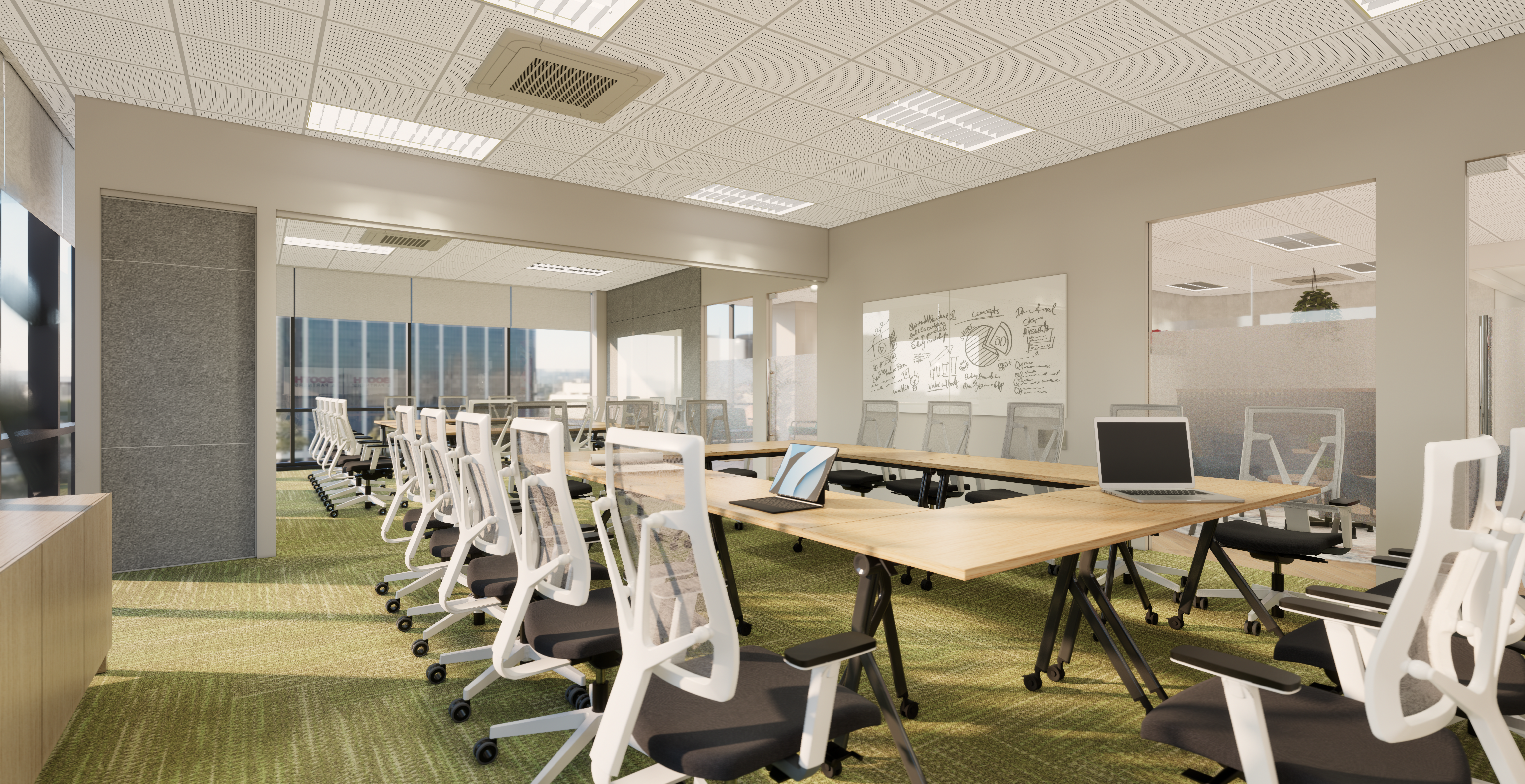 1 Person Coworking Desk