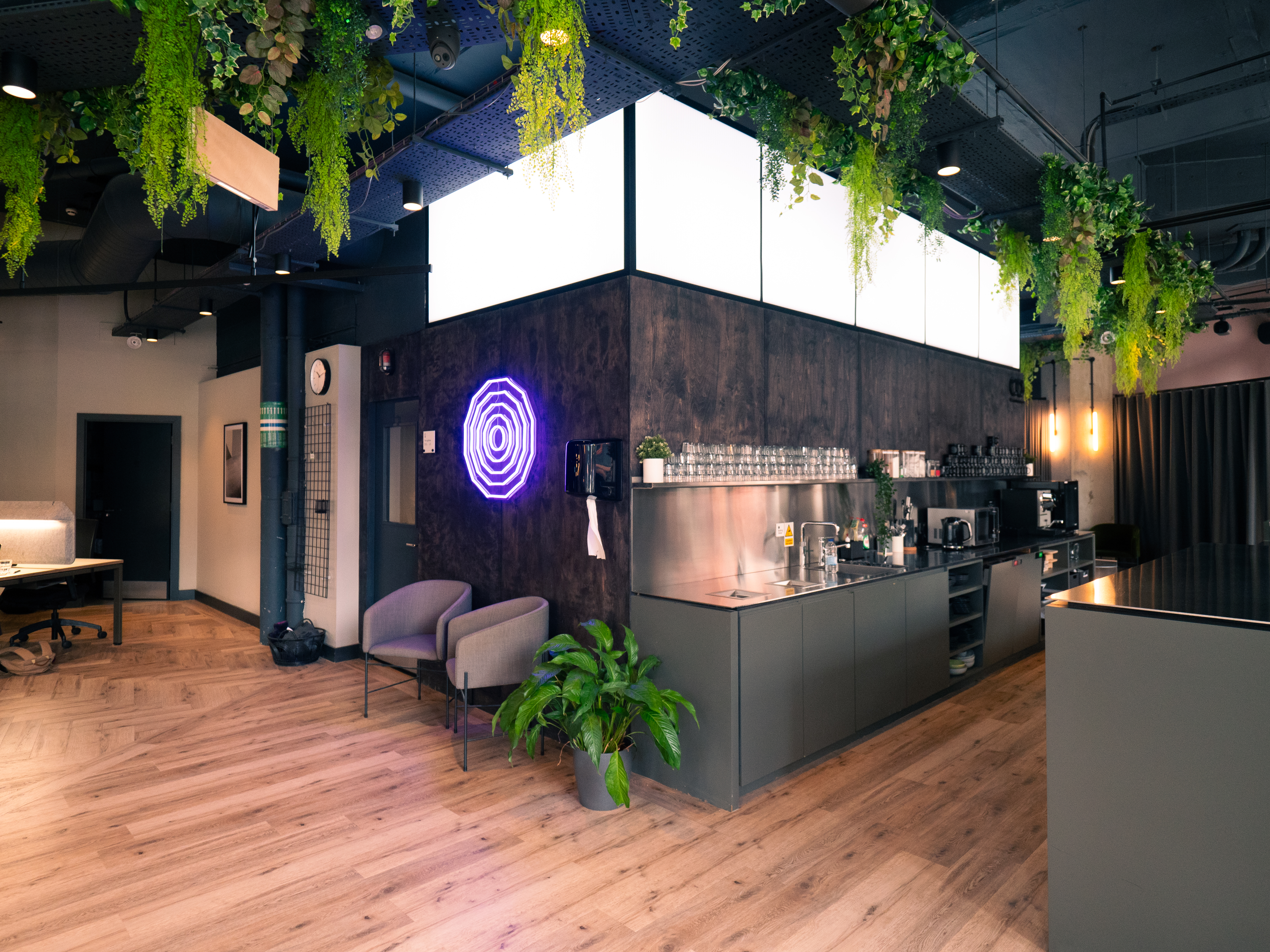 3 Person Coworking Desk