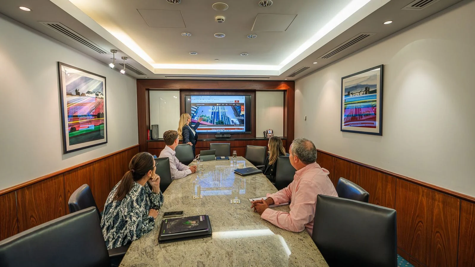 8 Person Coworking Desk