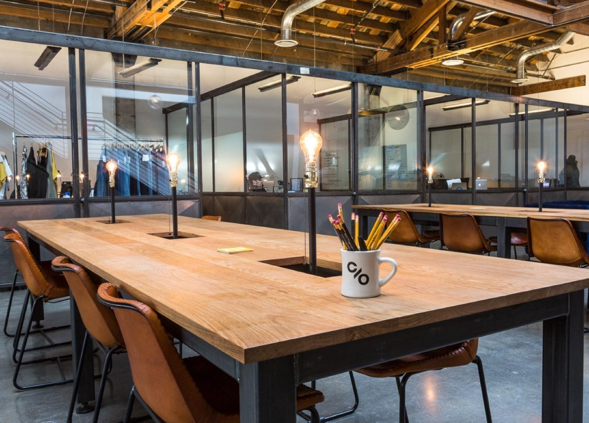 5 Person Coworking Desk