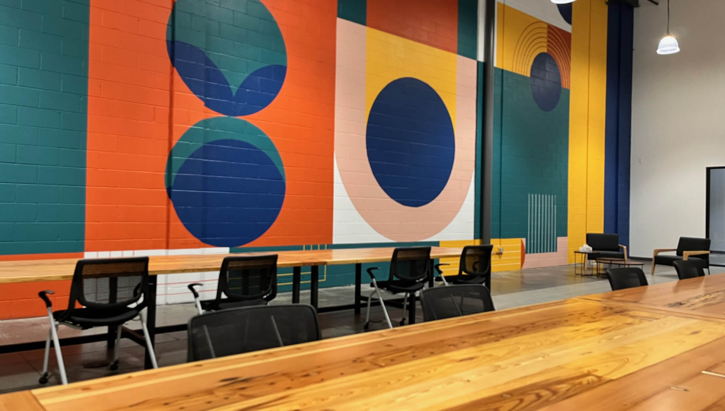 5 Person Coworking Desk