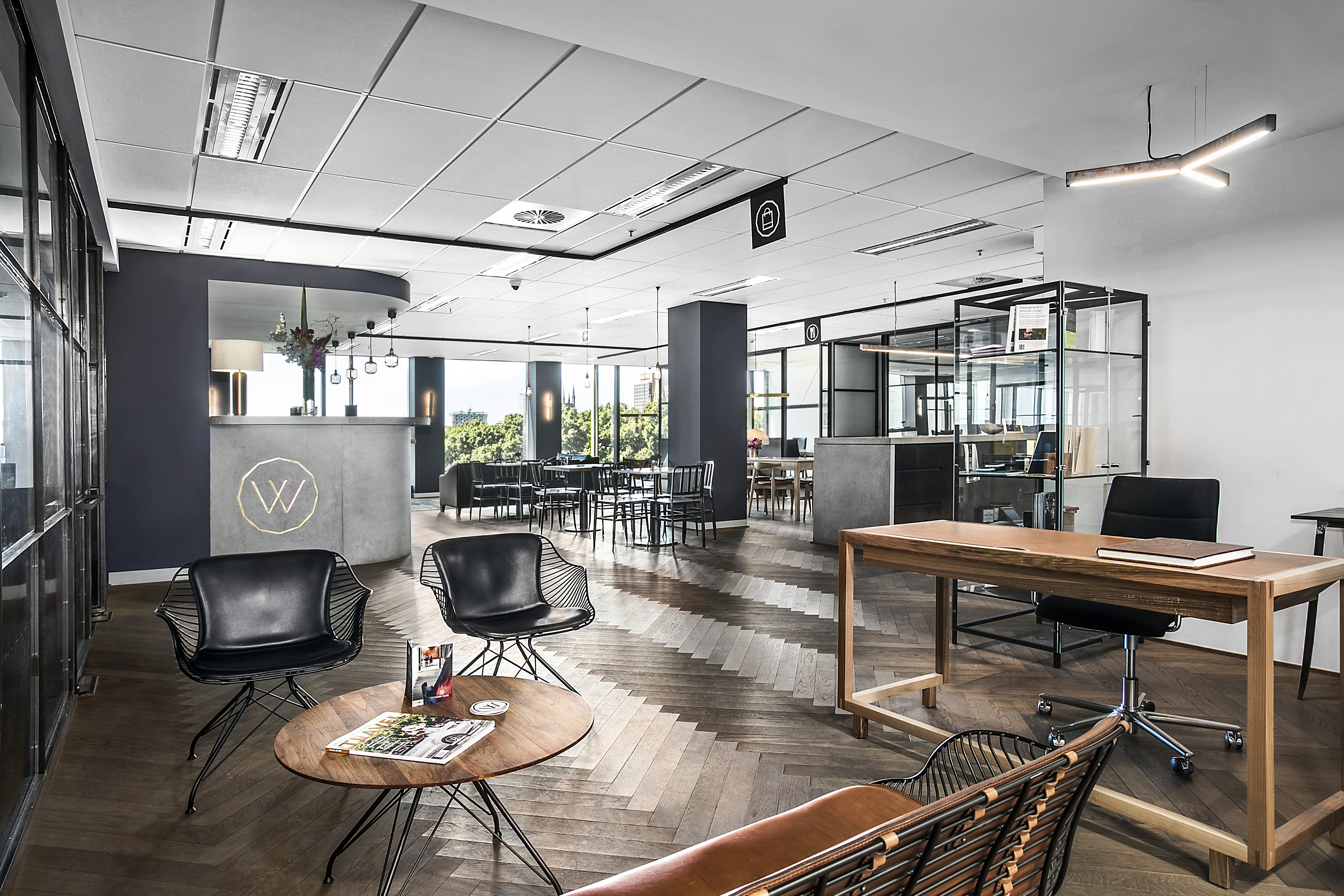 4 Person Coworking Desk