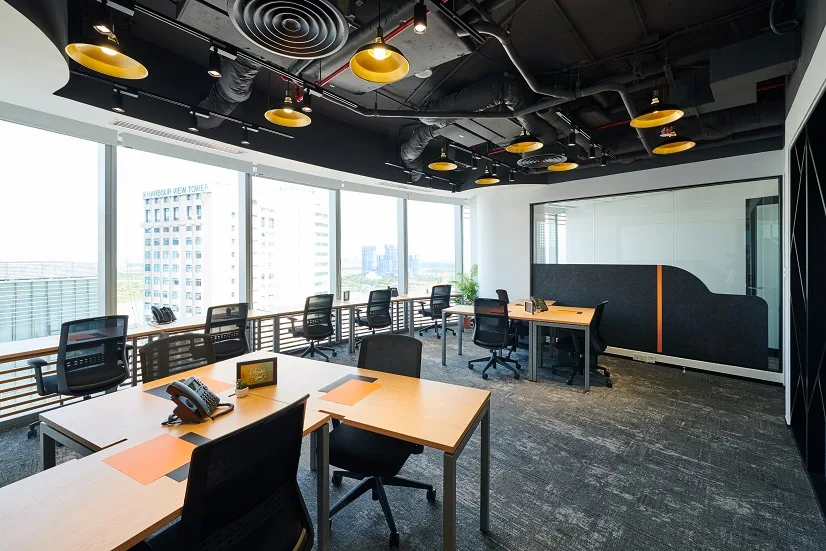 3 Person Coworking Desk