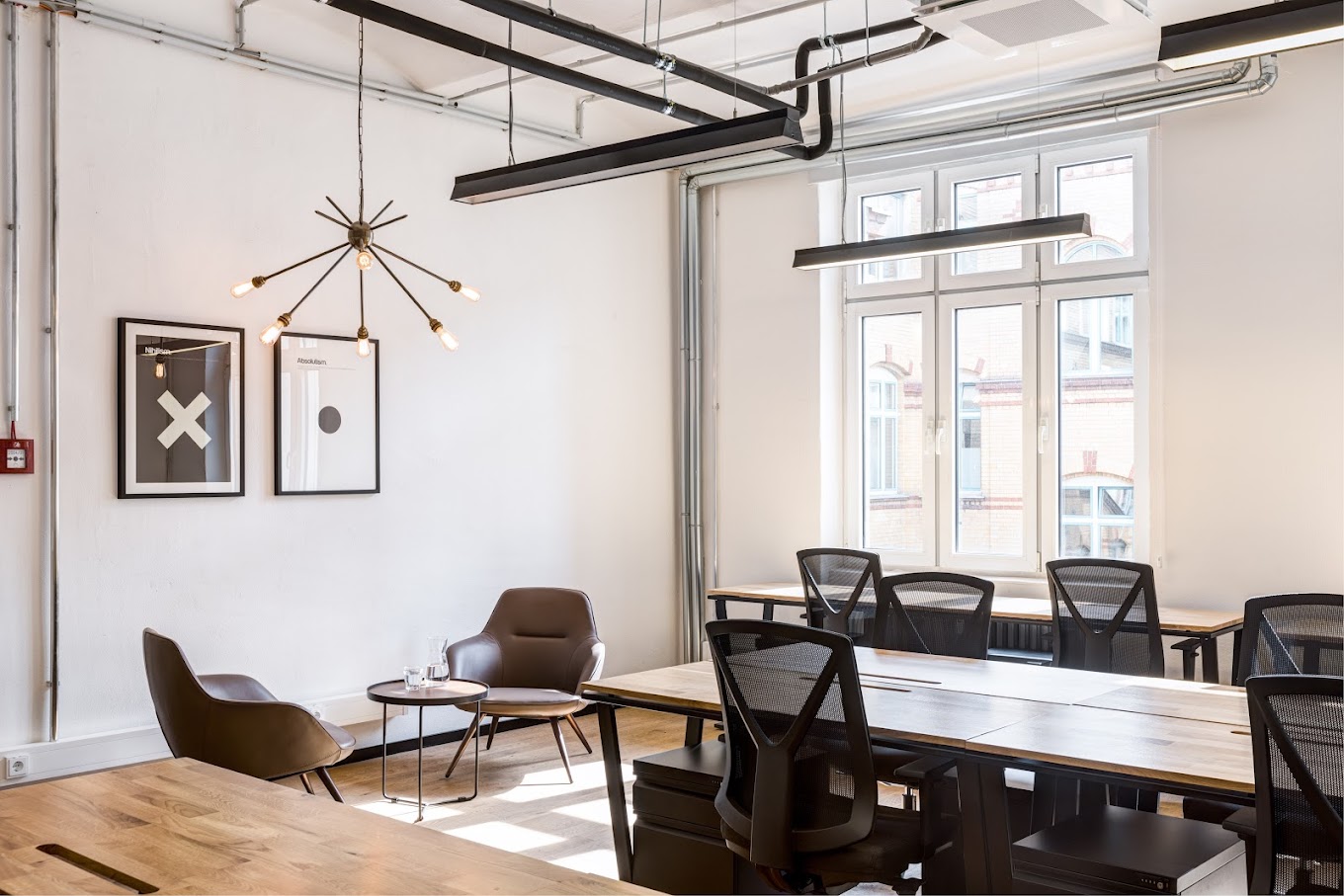 5 Person Coworking Desk