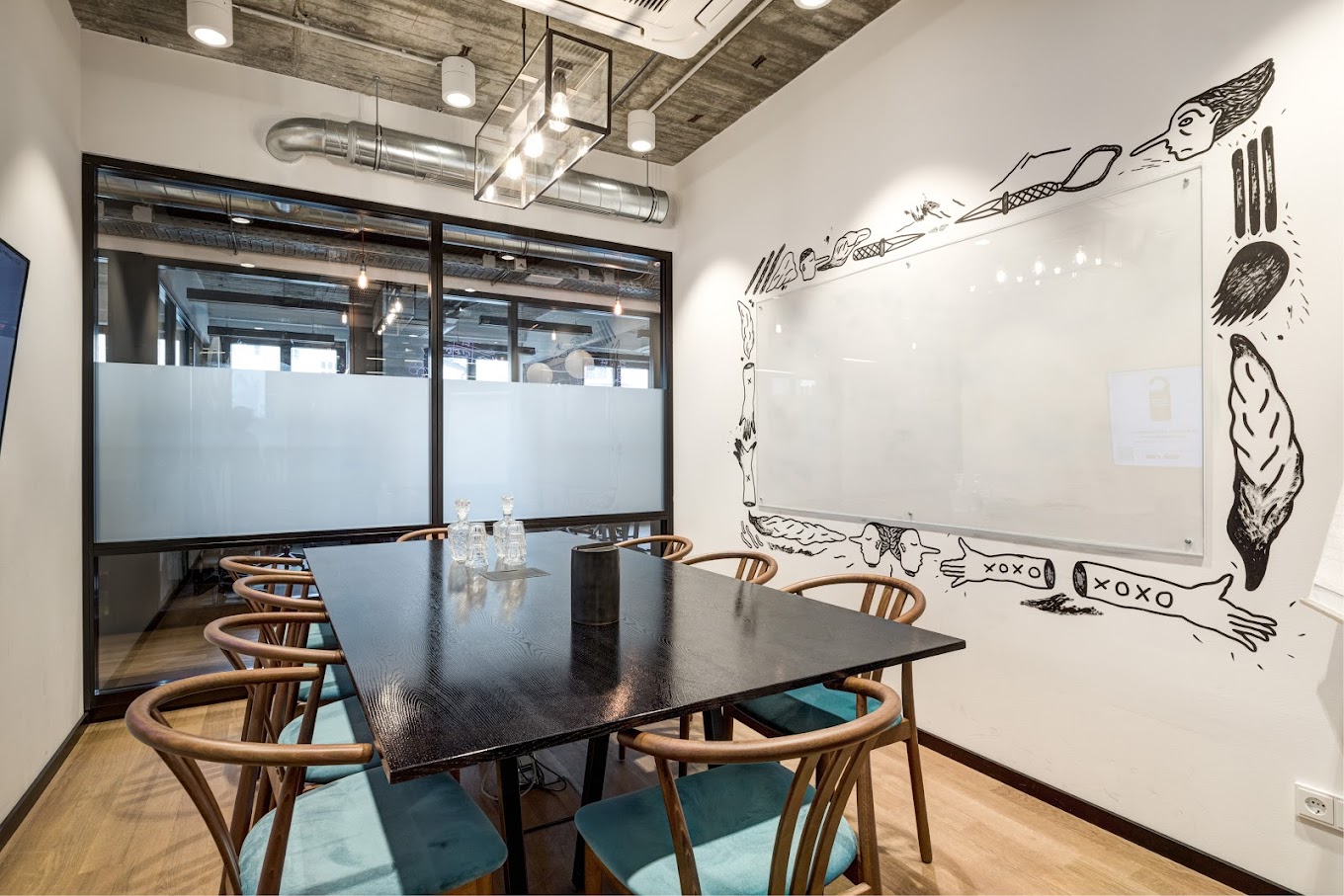 4 Person Coworking Desk