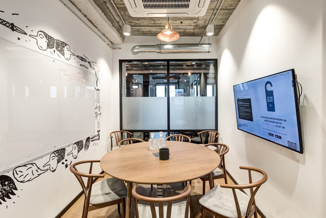 3 Person Coworking Desk