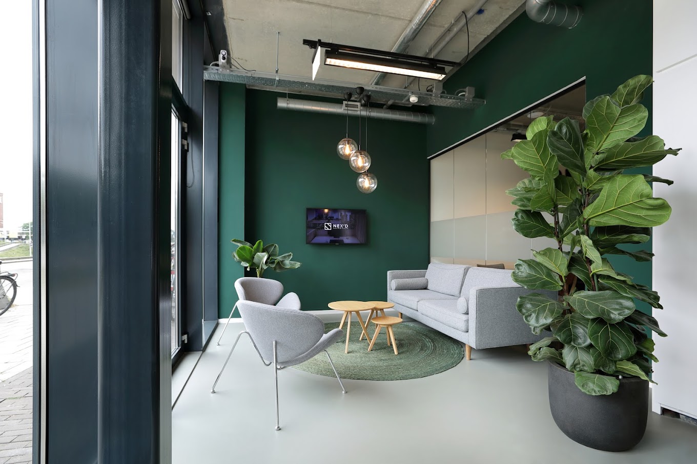 3 Person Coworking Desk