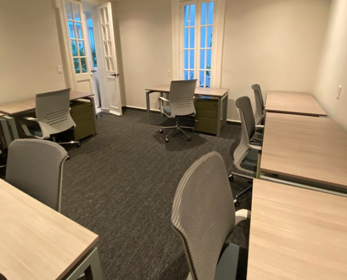 3 Person Coworking Desk