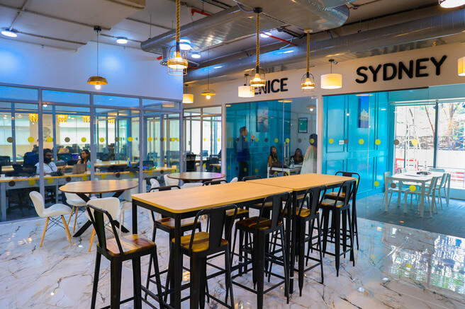 3 Person Coworking Desk