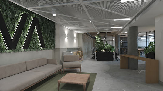 3 Person Coworking Desk