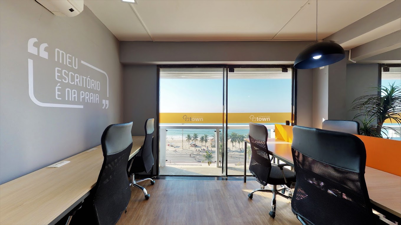 3 Person Coworking Desk