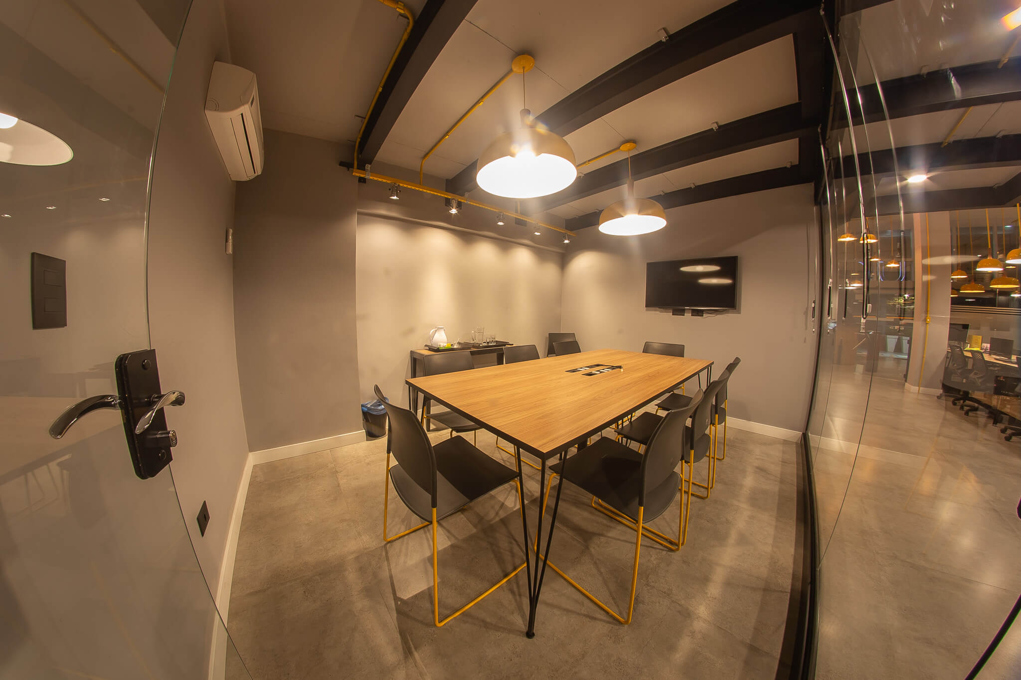 3 Person Coworking Desk