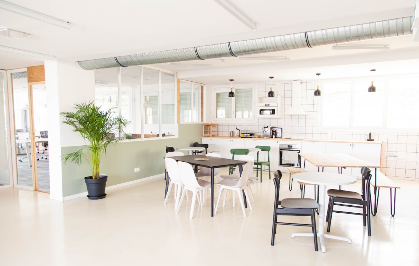 3 Person Coworking Desk