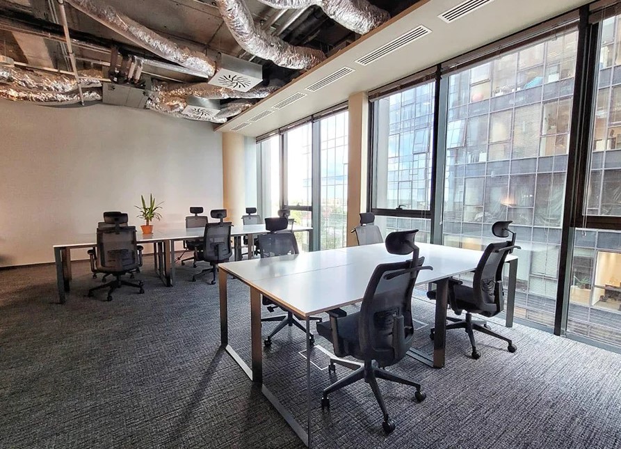 5 Person Coworking Desk