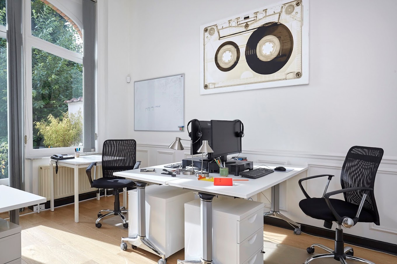 3 Person Coworking Desk