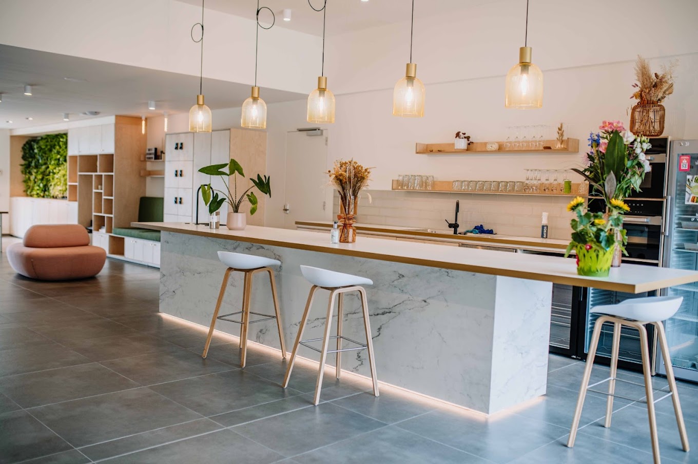 3 Person Coworking Desk