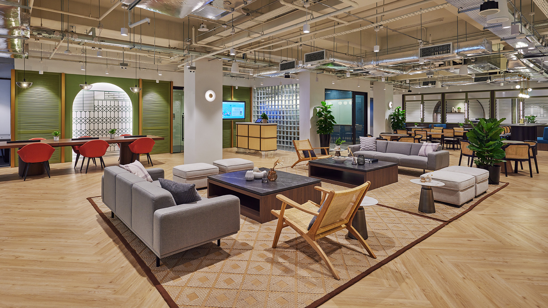 1 Person Coworking Desk