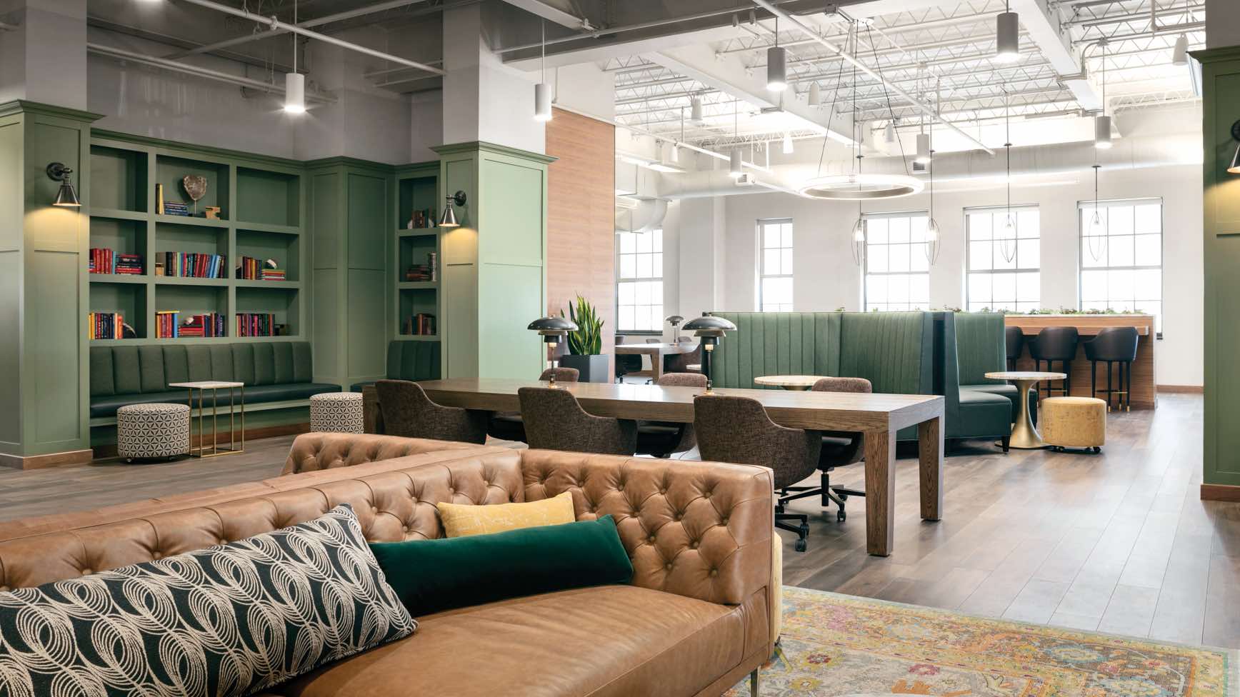 5 Person Coworking Desk