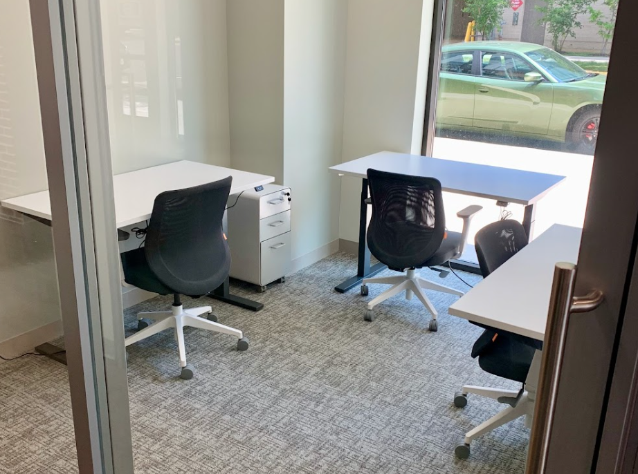 3 Person Coworking Desk