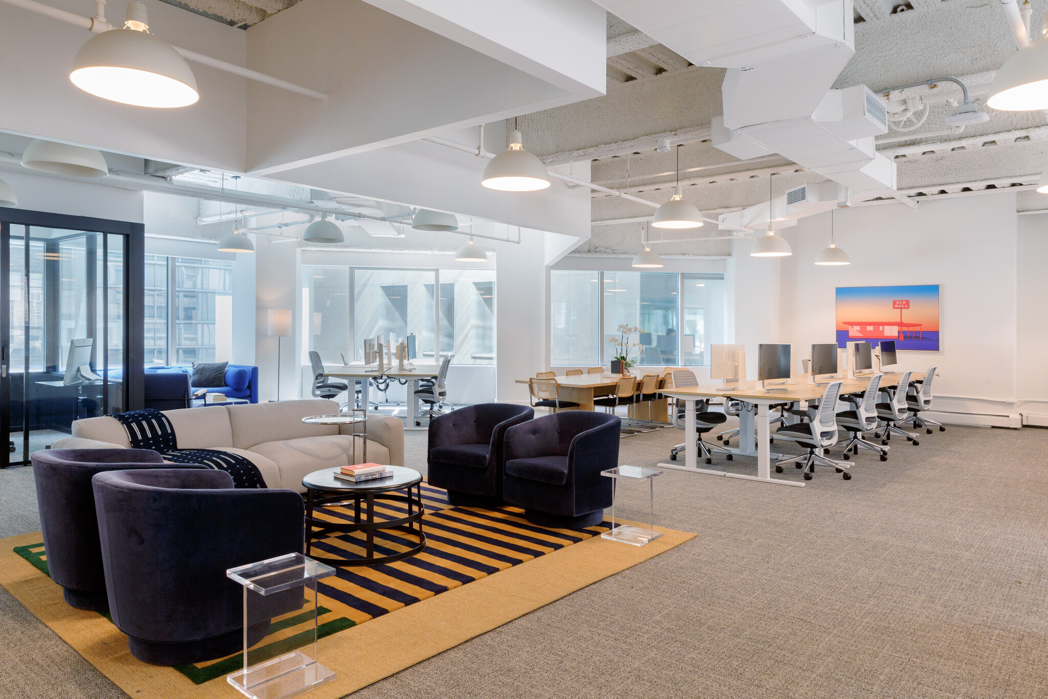 5 Person Coworking Desk