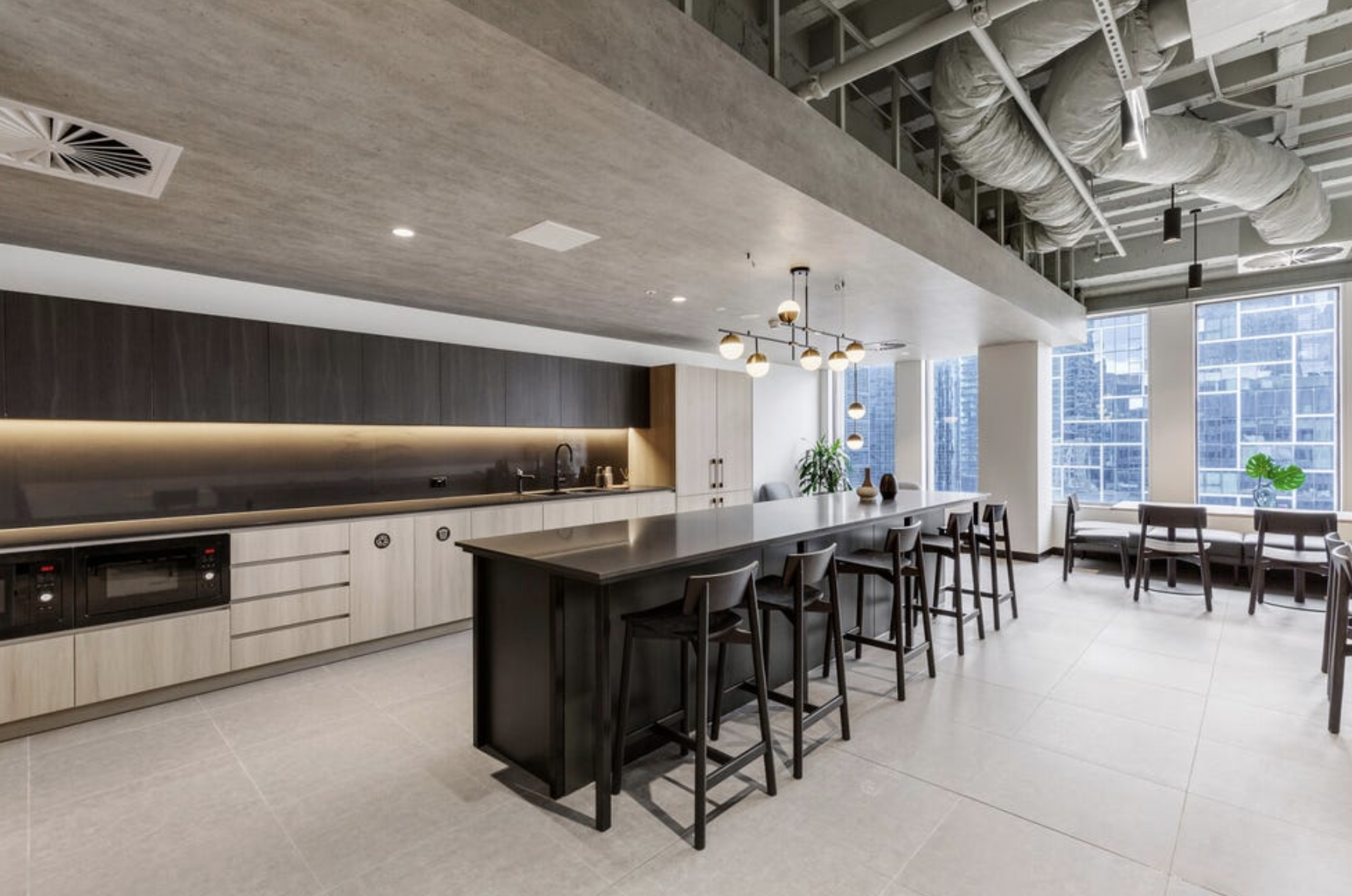 3 Person Coworking Desk