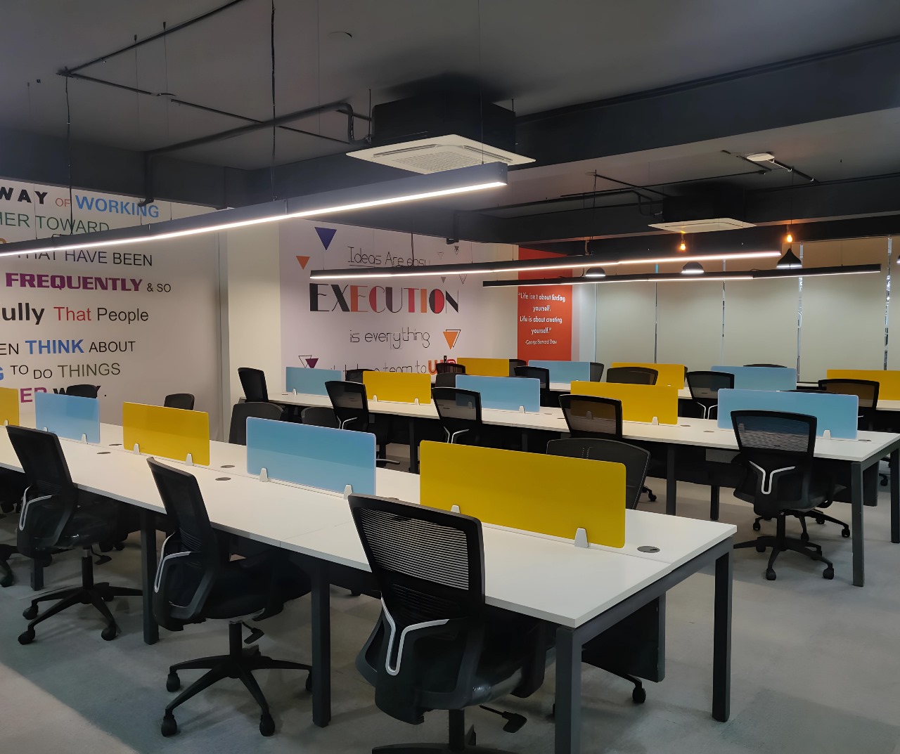 5 Person Coworking Desk