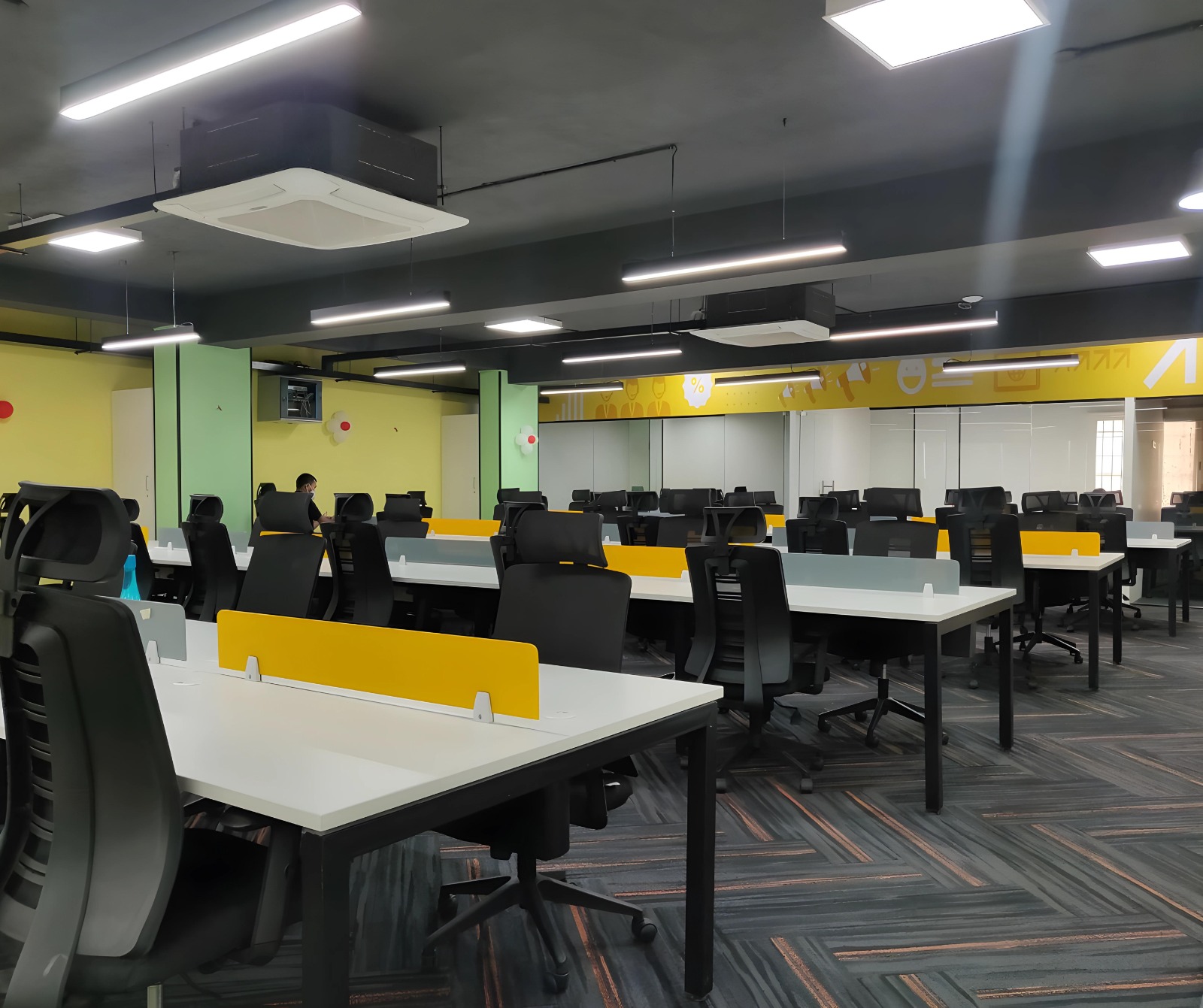 8 Person Coworking Desk