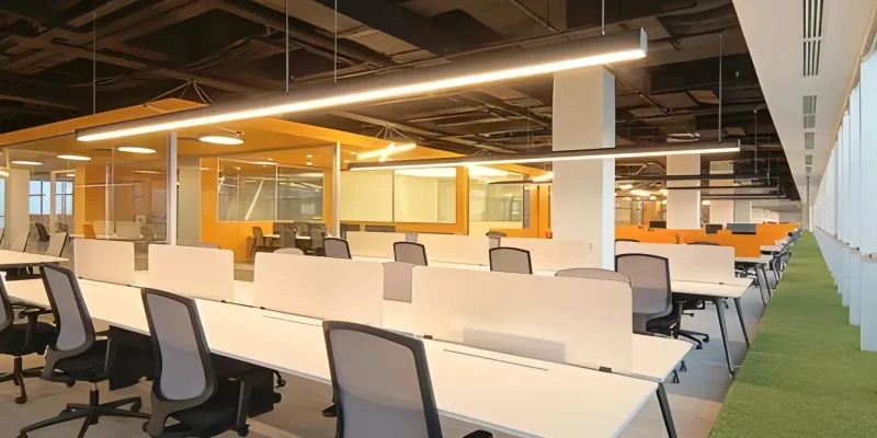 3 Person Coworking Desk