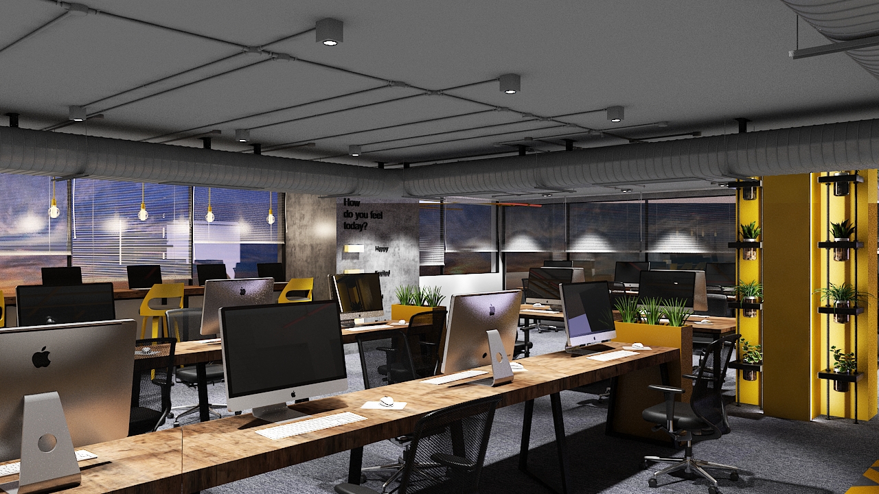 1 Person Coworking Desk