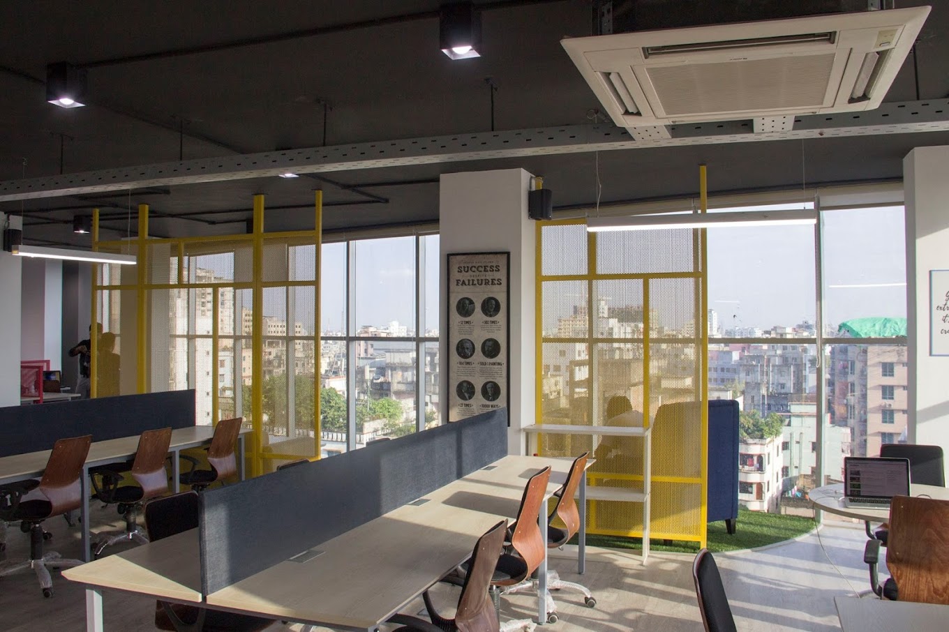 3 Person Coworking Desk