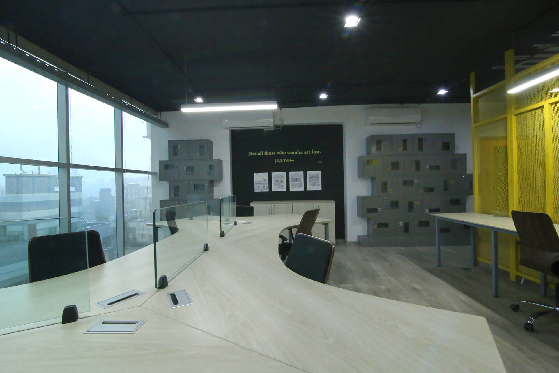 5 Person Coworking Desk