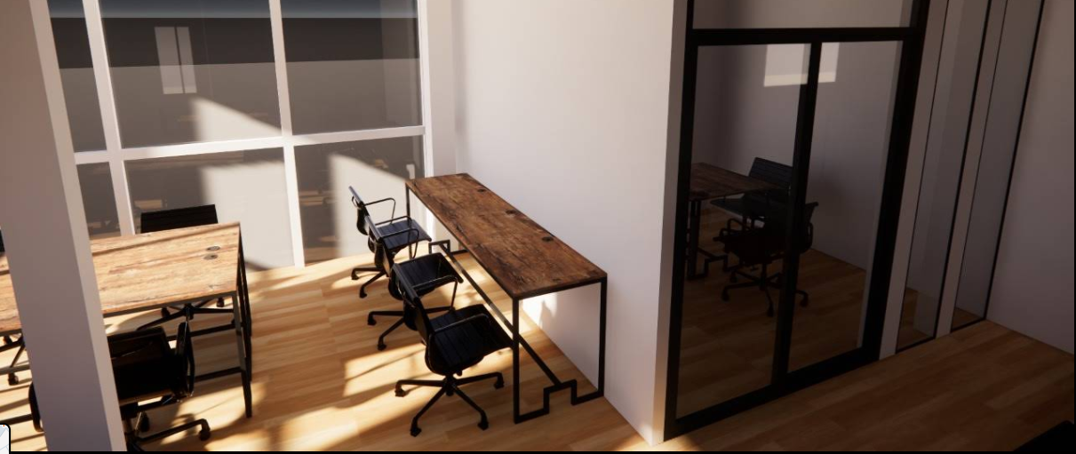 1 Person Coworking Desk