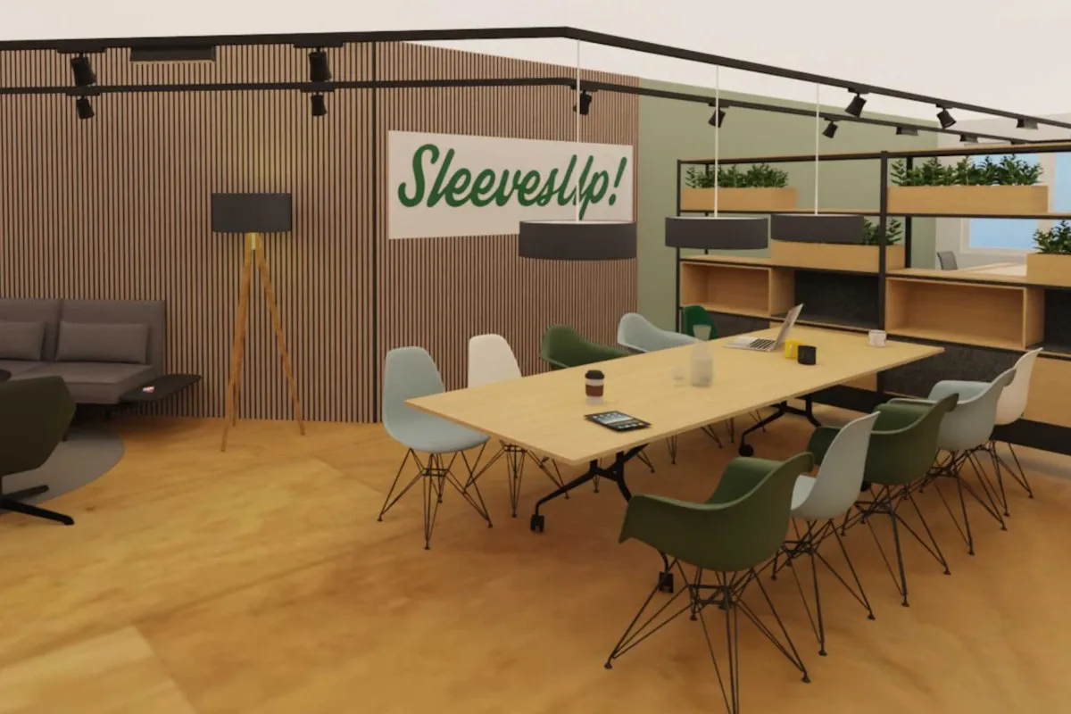 8 Person Coworking Desk