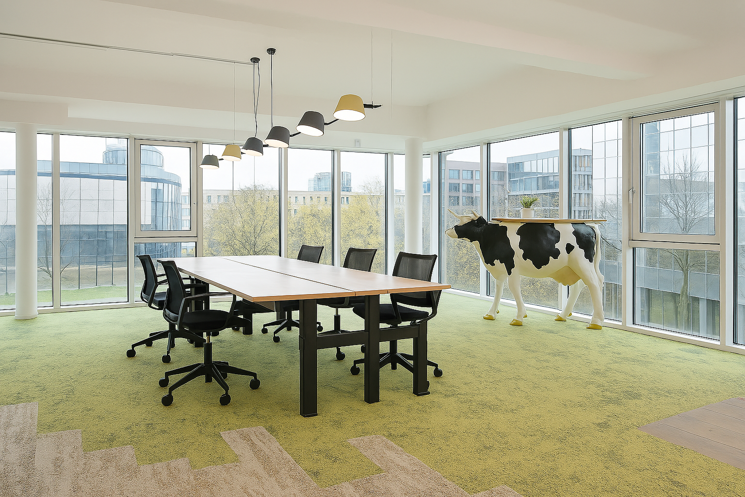 2 Person Coworking Desk