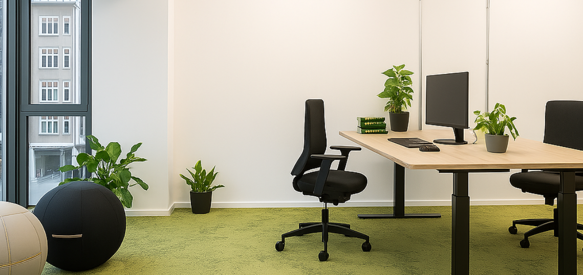 3 Person Coworking Desk