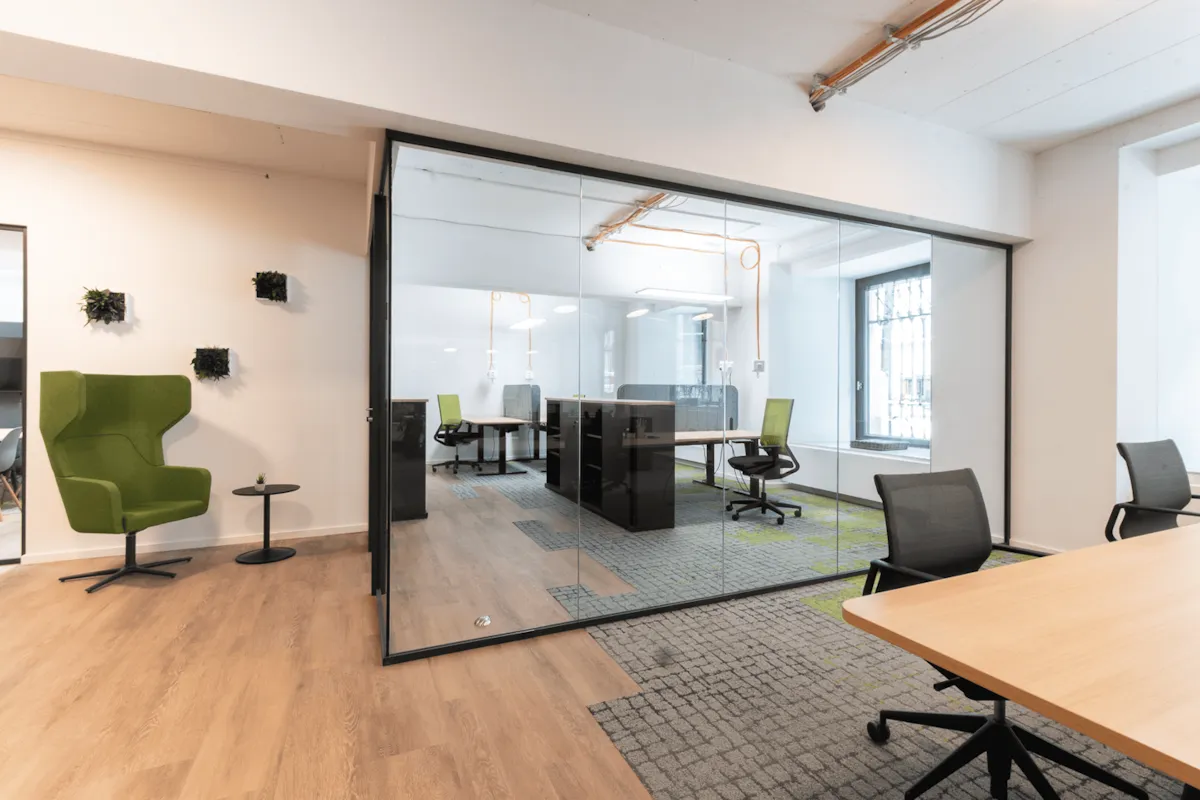 3 Person Coworking Desk