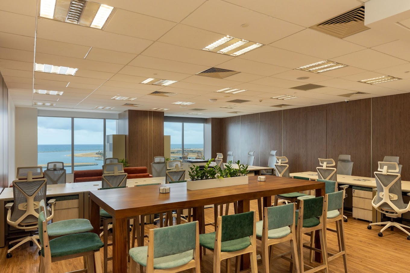 5 Person Coworking Desk