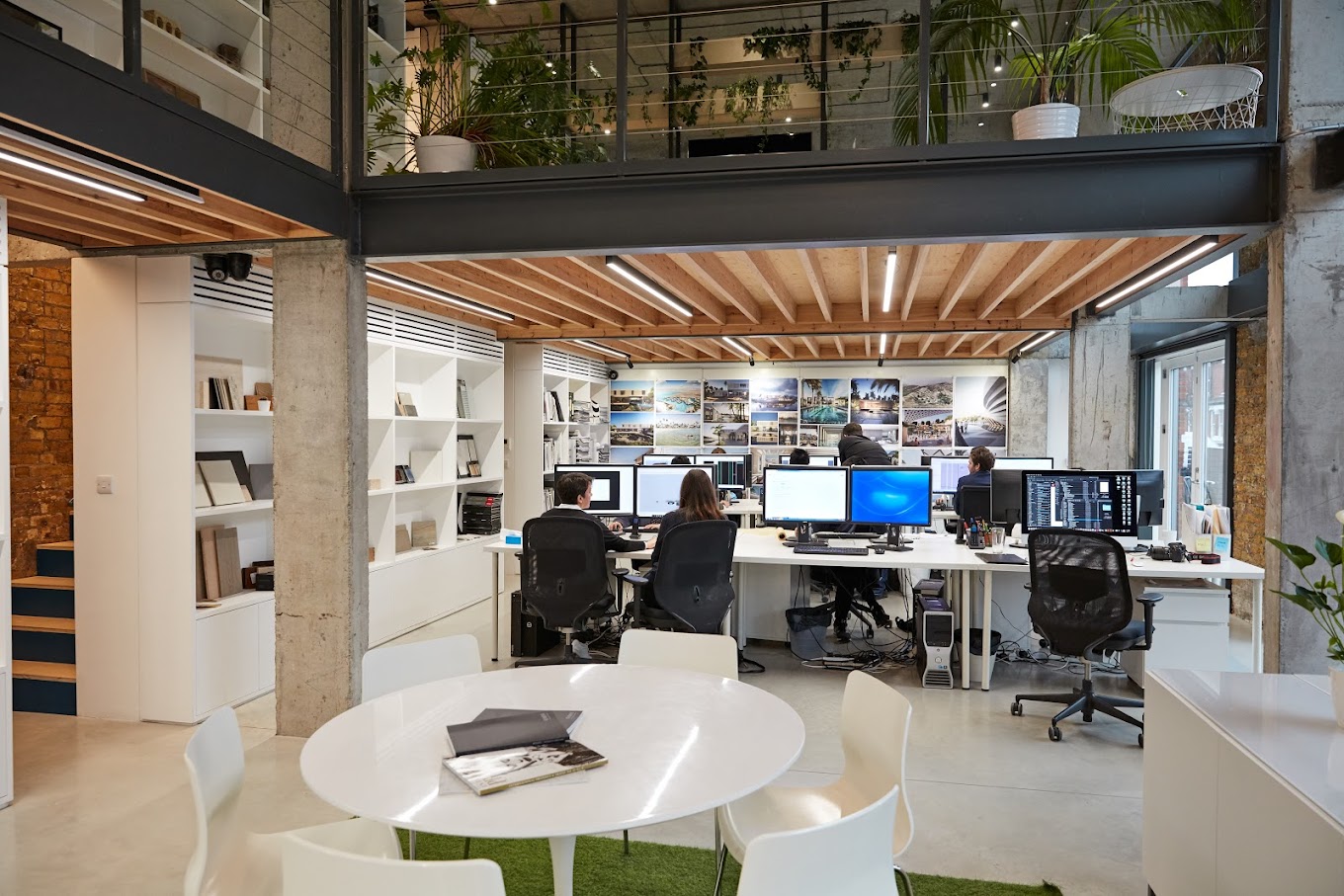 4 Person Coworking Desk