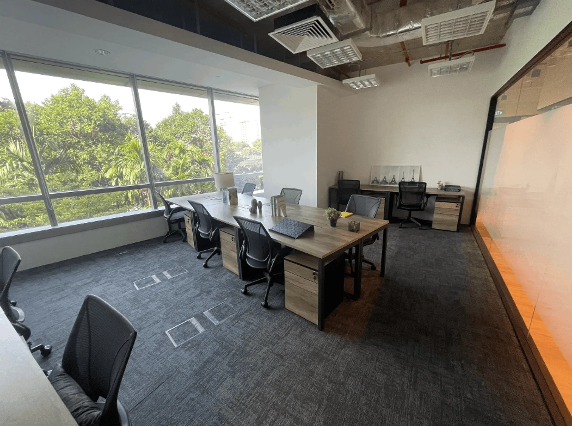 7 Person Coworking Desk