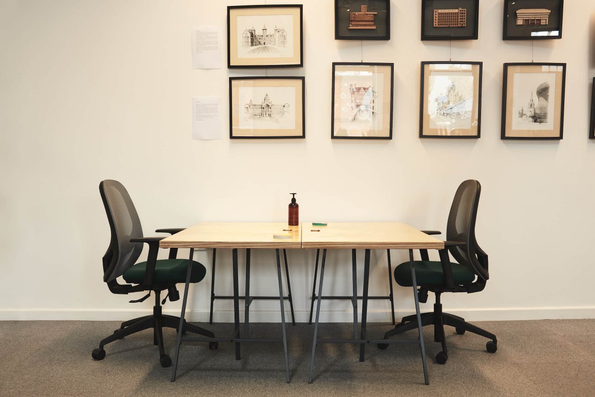 4 Person Coworking Desk