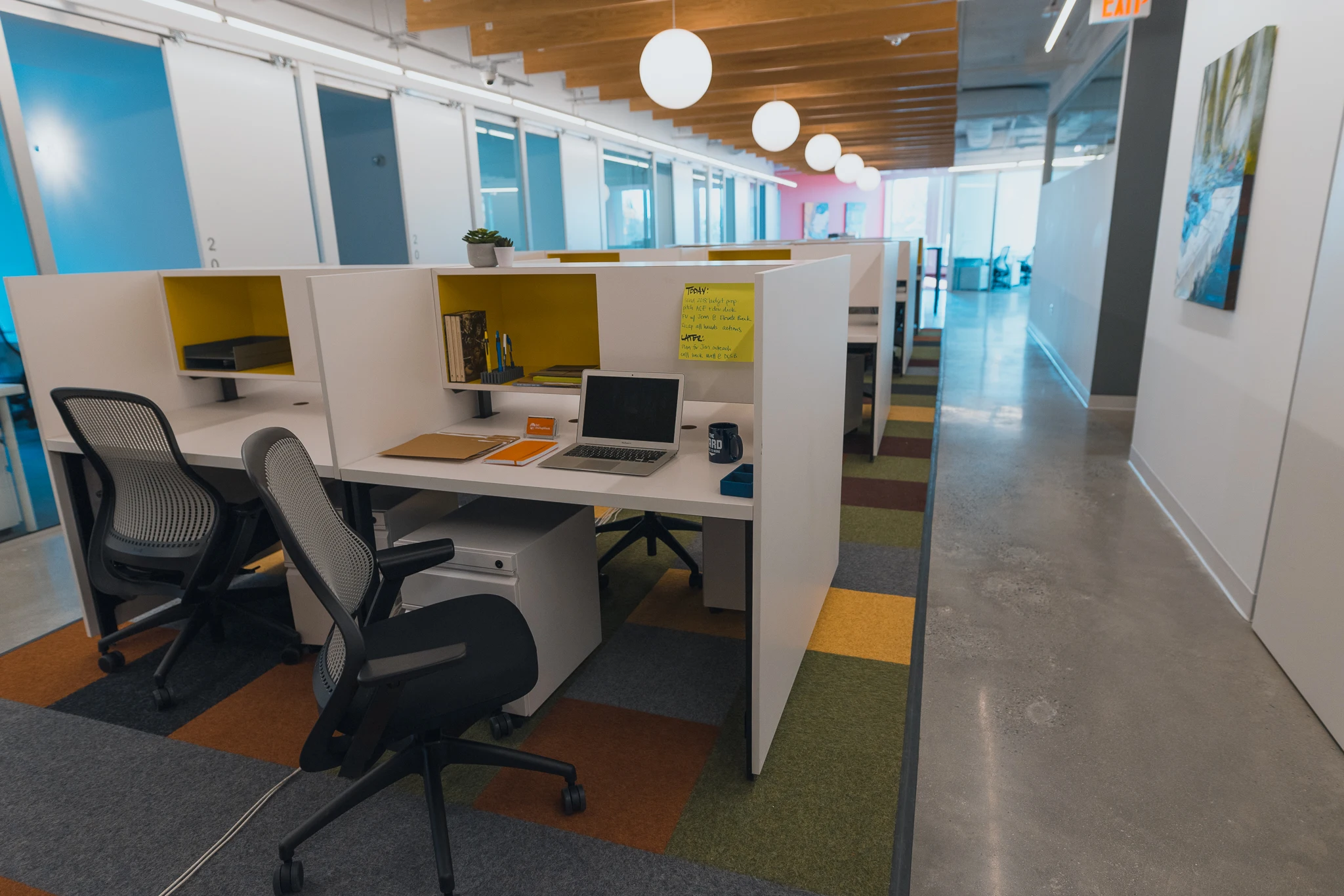 3 Person Coworking Desk