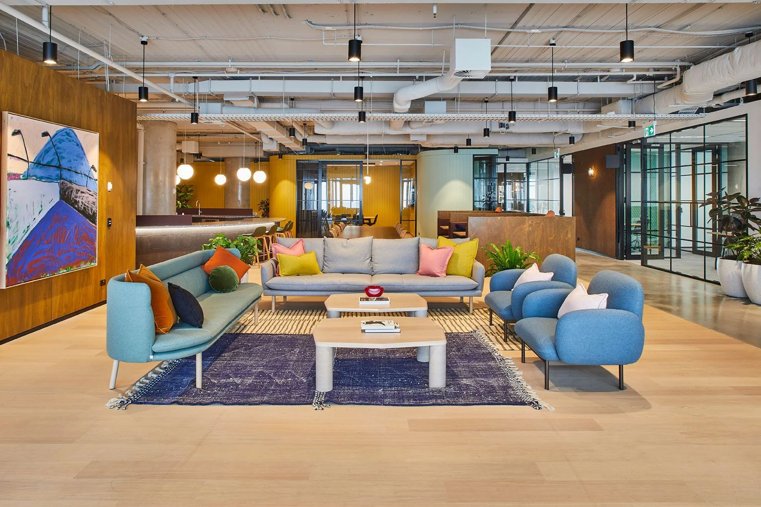 7 Person Coworking Desk