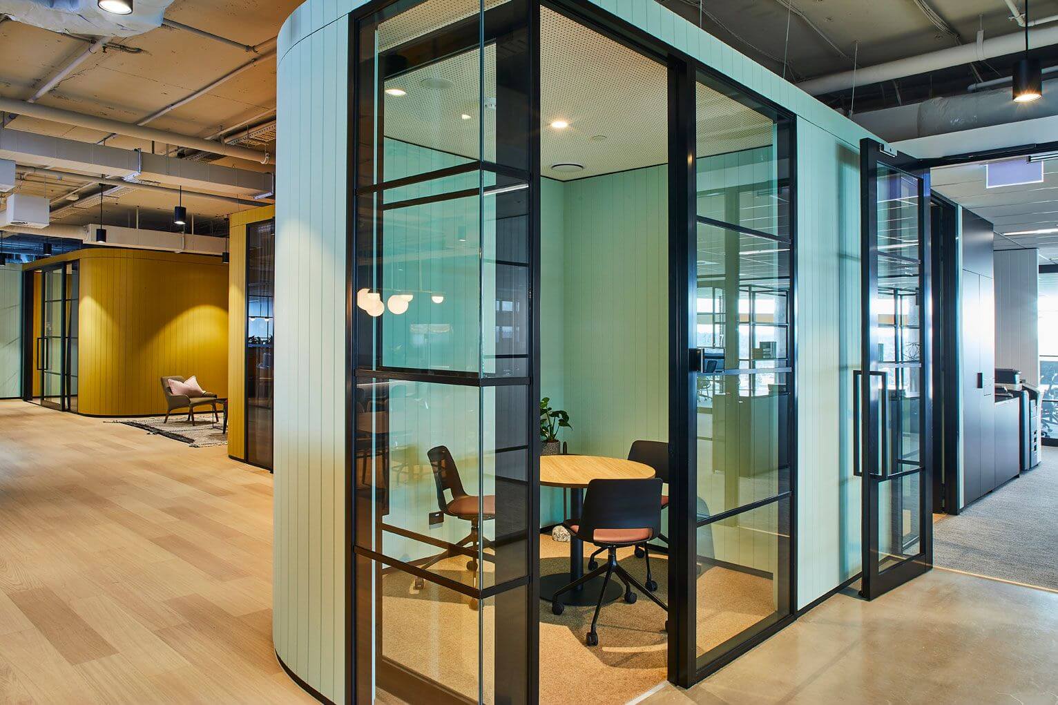 3 Person Coworking Desk