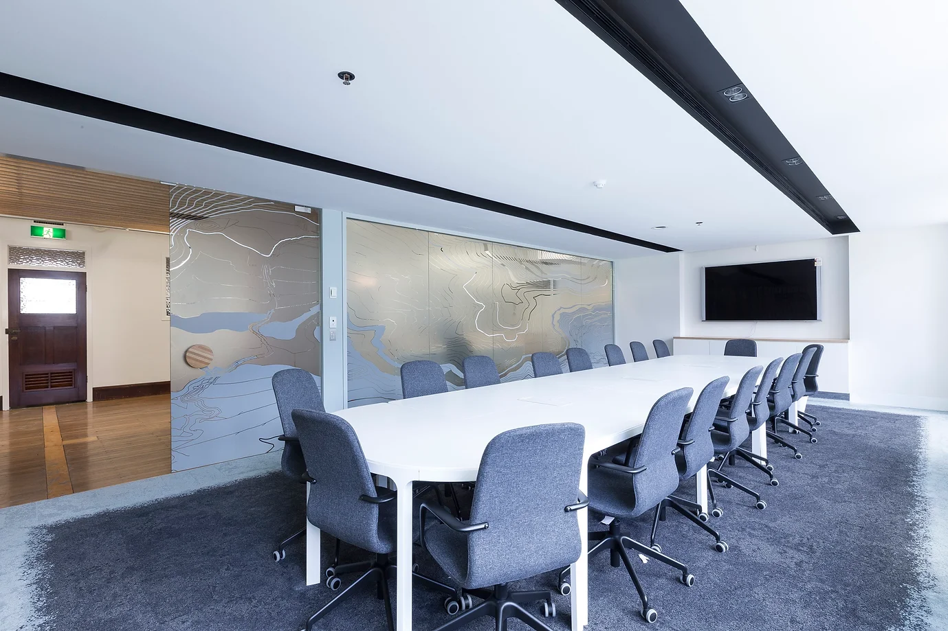 3 Person Coworking Desk