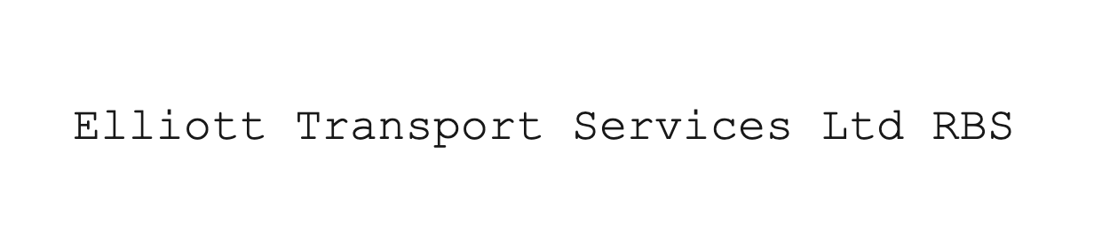 Logo Of Elliott Transport Services Ltd RBS